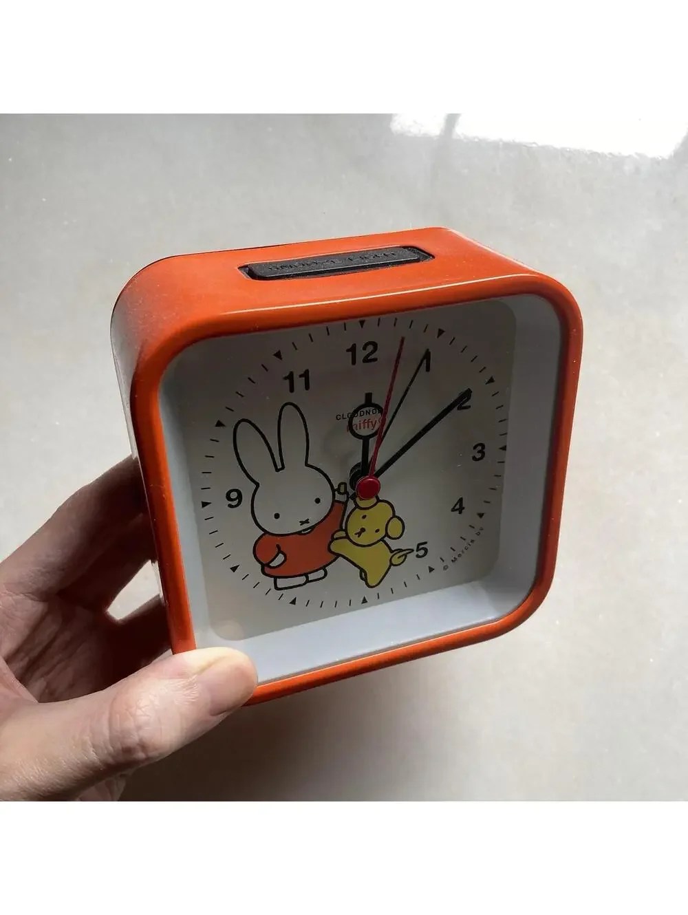 Rare Orange Cloudnola Miffy Alarm Clock Desk Table Lamp Light Dopamine Kids